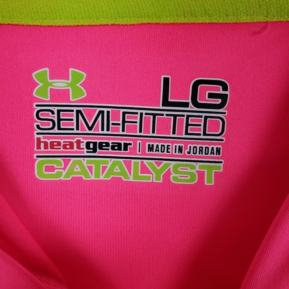 Under Armour hooded jacket bright pink large - Picture 5 of 6